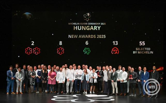 Tíz magyar étterem kapott idén Michelin-csillagot